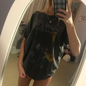 oversized purple rain shirt